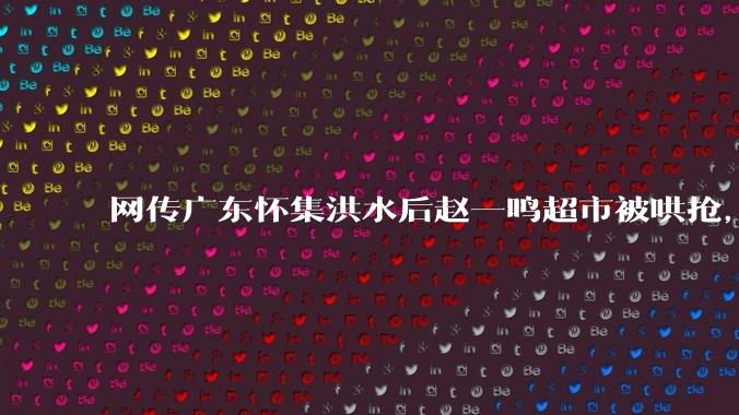 网传广东怀集洪水后赵一鸣超市被哄抢，县***回应相关单位正在核实，若属实哄抢者该承担哪些法律责任？
