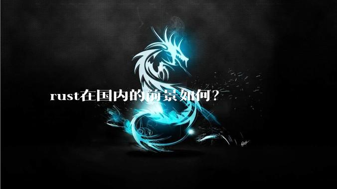 rust在国内的前景如何？